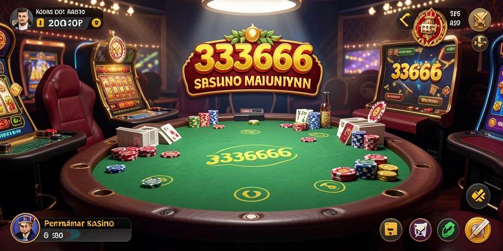 Tampilan screenshot 333666 menunjukkan keseruan gameplay Kasino yang mendebarkan.