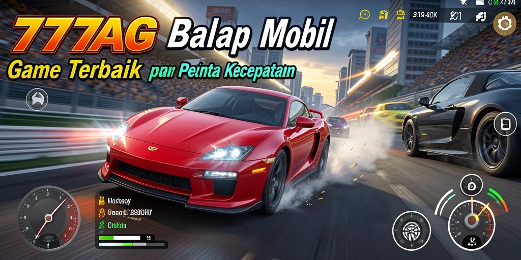 Tampilan menarik dari gameplay 777AG saat balapan.
