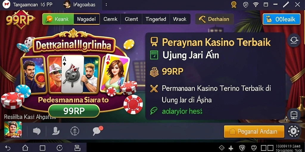 Tampilan gameplay seru dari 99RP yang penuh aksi.