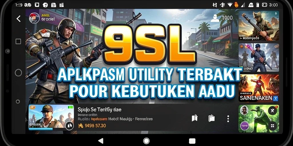 Tampilan utama 9SL menunjukkan berbagai fitur Utility yang bermanfaat.