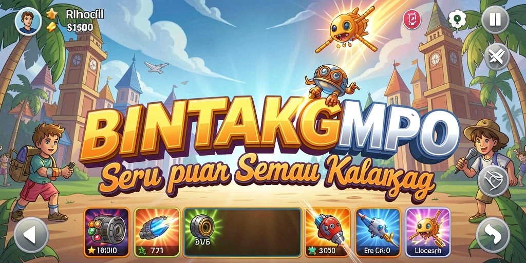 Tampilan gameplay BINTANGMPO yang penuh aksi dan seru.