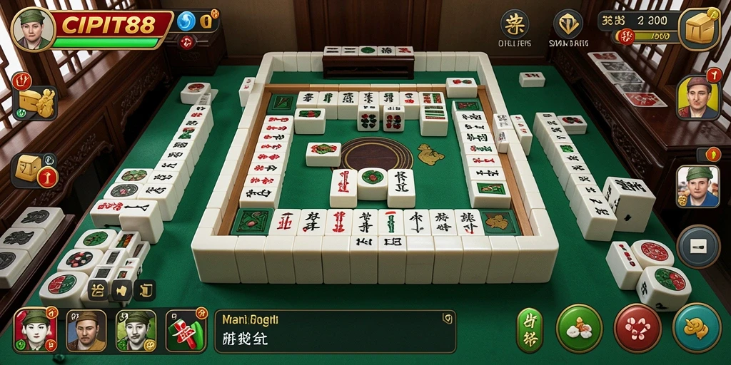 Screenshot CIPIT88 menunjukkan aksi permainan Mahjong yang menarik dan visual yang memukau.