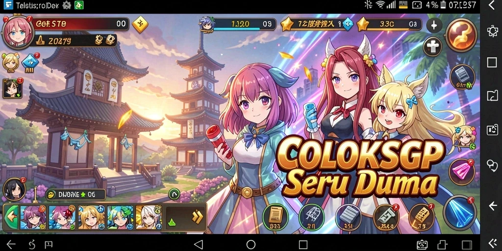 Screenshot menunjukkan aksi pertarungan seru dalam COLOKSGP.