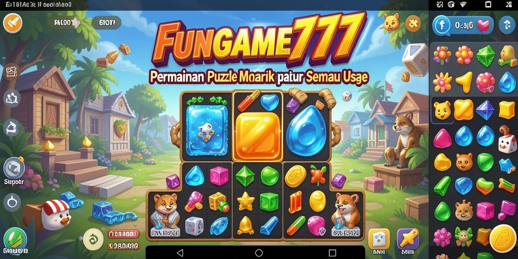 Tampilan gameplay <strong>FUNGAME777</strong> yang penuh warna dan menarik.