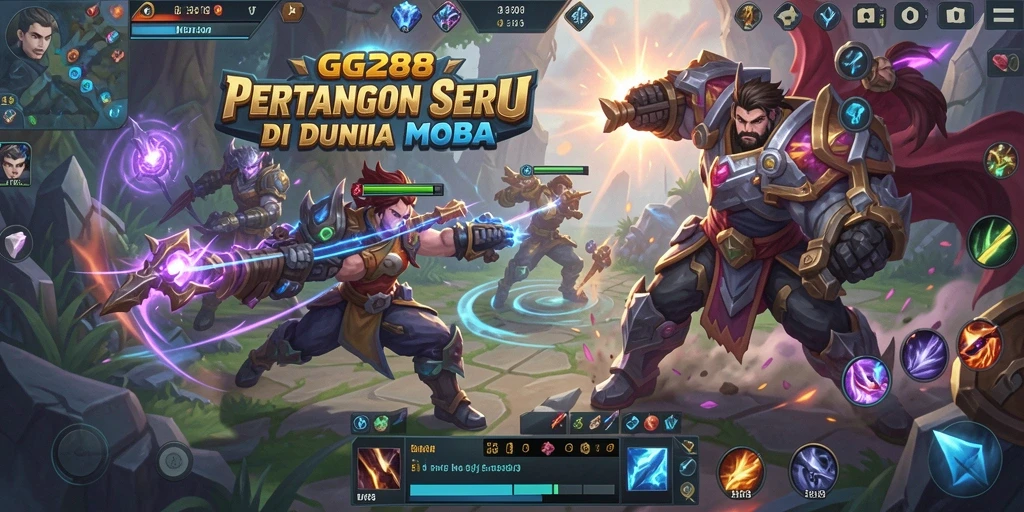 Tampilan gameplay seru di dalam GG288 saat bertarung.
