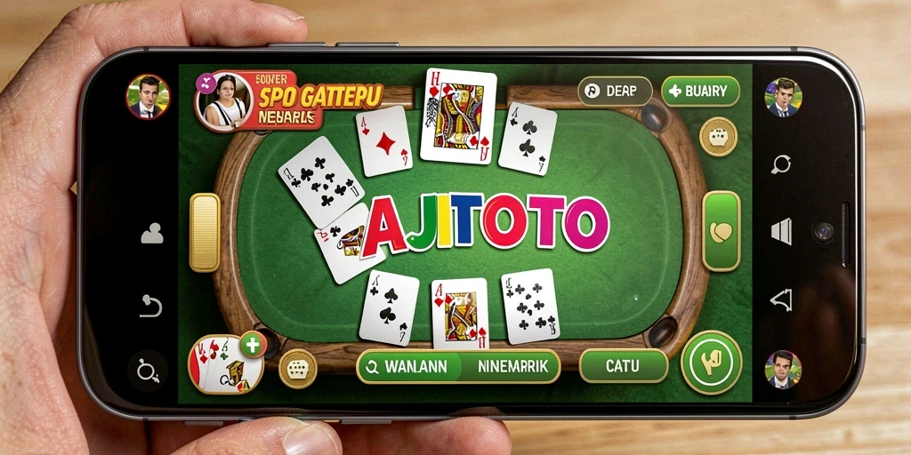 Screenshot gameplay HAJITOTO menampilkan suasana seru bermain Gaple.