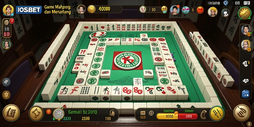 Tampilan gameplay seru dalam game Mahjong IOSBET.