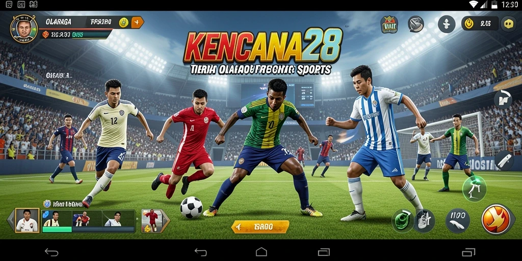 Tangkapan layar gameplay KENCANA28 menampilkan aksi seru dalam olahraga.