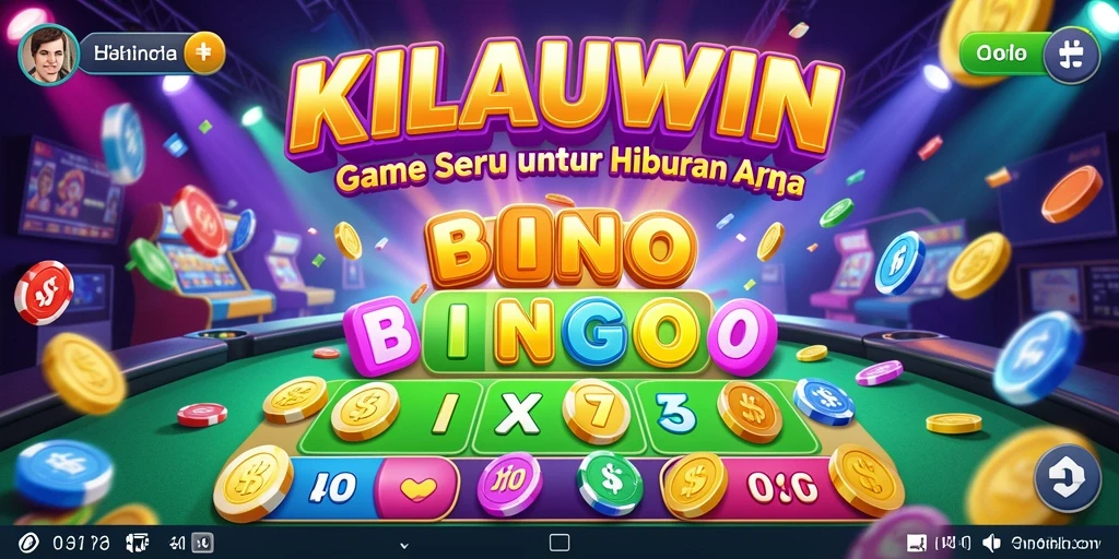 Tampilan gameplay seru KILAUWIN dalam bermain Bingo.