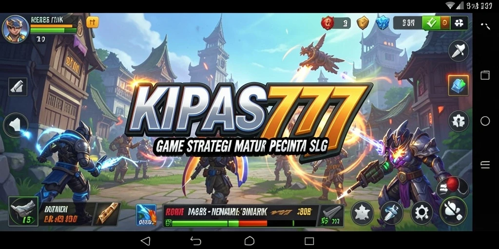 Screenshot gameplay KIPAS777 menunjukkan pertempuran strategis yang menegangkan.