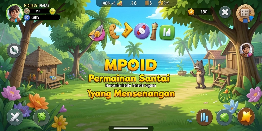 Tangkapan layar MPOID menampilkan gameplay yang ceria dan menghibur.