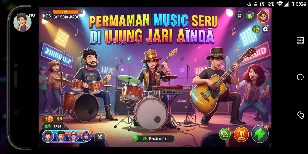 Gameplay menarik N06 dengan berbagai lagu dan tantangan musik.