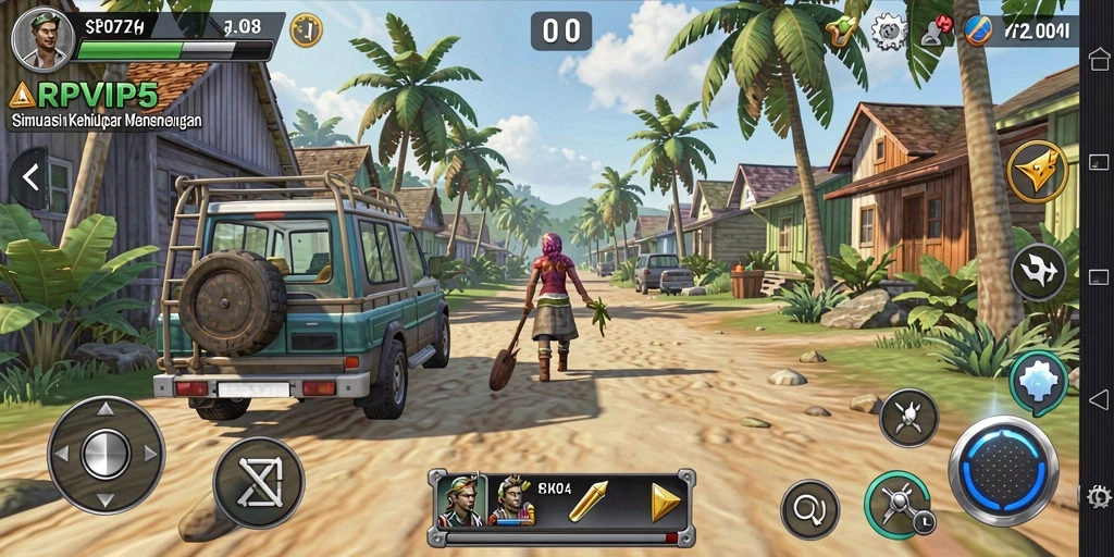 Tampilan gameplay RPVIP5 dengan simulasi yang interaktif.