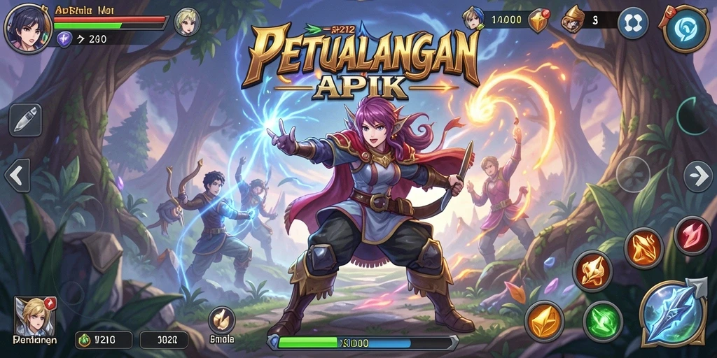 Screenshot SP212 yang menunjukkan aksi pertempuran seru dalam dunia Anime.