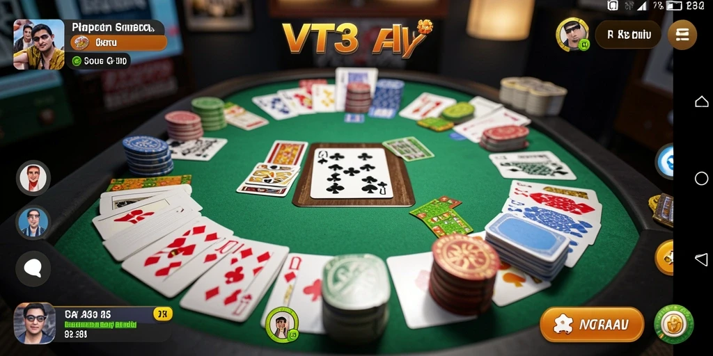 Tampilan gameplay Gaple yang seru dan interaktif dalam VT38.