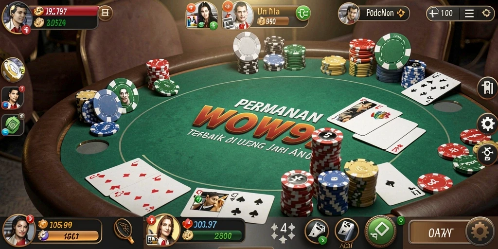 Tampilan screenshot utama WOW99 menampilkan pengalaman bermain Poker yang mendebarkan.